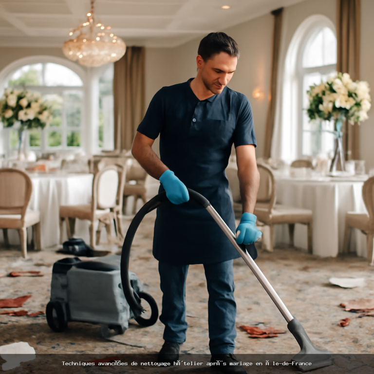 Techniques avancées de nettoyage hôtelier après mariage en Île-de-France