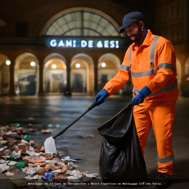 Nettoyage de la Gare de l&rsquo;Est : Notre Expertise en Nettoyage Crèche Paris
