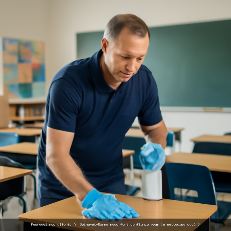 Pourquoi nos clients à Seine-et-Marne nous font confiance pour le nettoyage scolaire